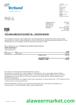Verbund Austrian Power Grid utility business bill, SCR